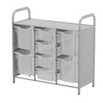Gratnells Callero Custom Low Level 4 Deep and 4 Jumbo Tray Starter Unit in Silver (GRA - CSTA2544) - SchoolOutlet