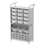 Gratnells Callero Custom Tall Maker - Store Starter Unit 12 Shallow, 3 Deep Tilting and 12 Deep Trays (GRA - CSTA340744) - SchoolOutlet