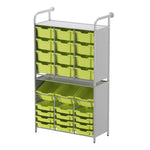 Gratnells Callero Custom Tall Maker - Store Starter Unit 12 Shallow, 3 Deep Tilting and 12 Deep Trays (GRA - CSTA340744) - SchoolOutlet