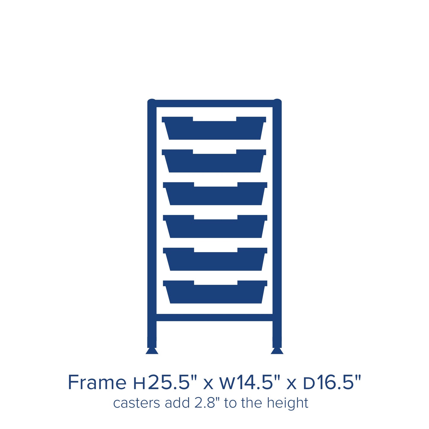 Gratnells Dynamis Lab & Healthcare Low Single Cart Set 41 in Silver with Casters & Optional Feet and 6 Shallow 3 inch deep Trays (GRA - DYAL144) - SchoolOutlet