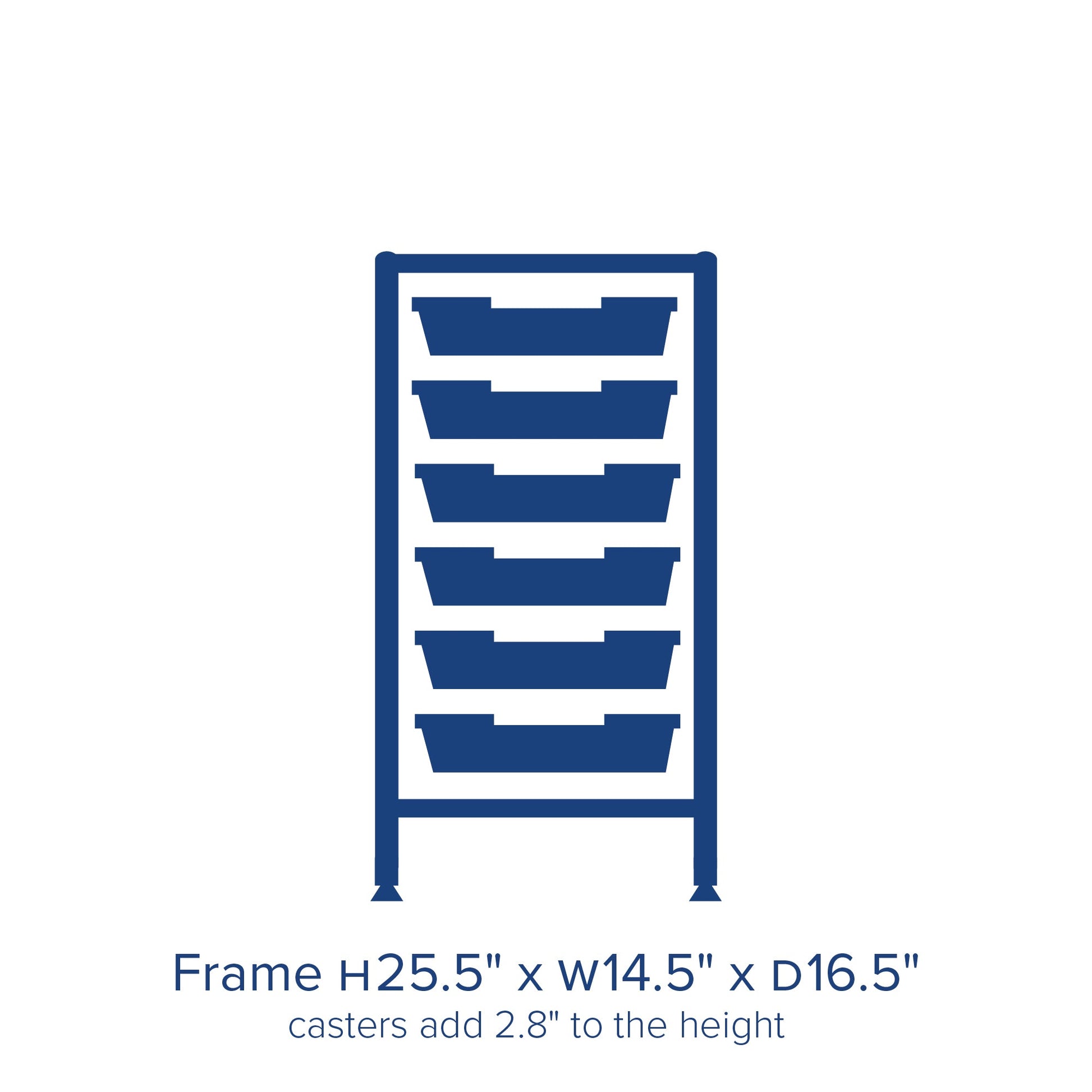 Gratnells Dynamis Lab & Healthcare Low Single Cart Set 41 in Silver with Casters & Optional Feet and 6 Shallow 3 inch deep Trays (GRA - DYAL144) - SchoolOutlet