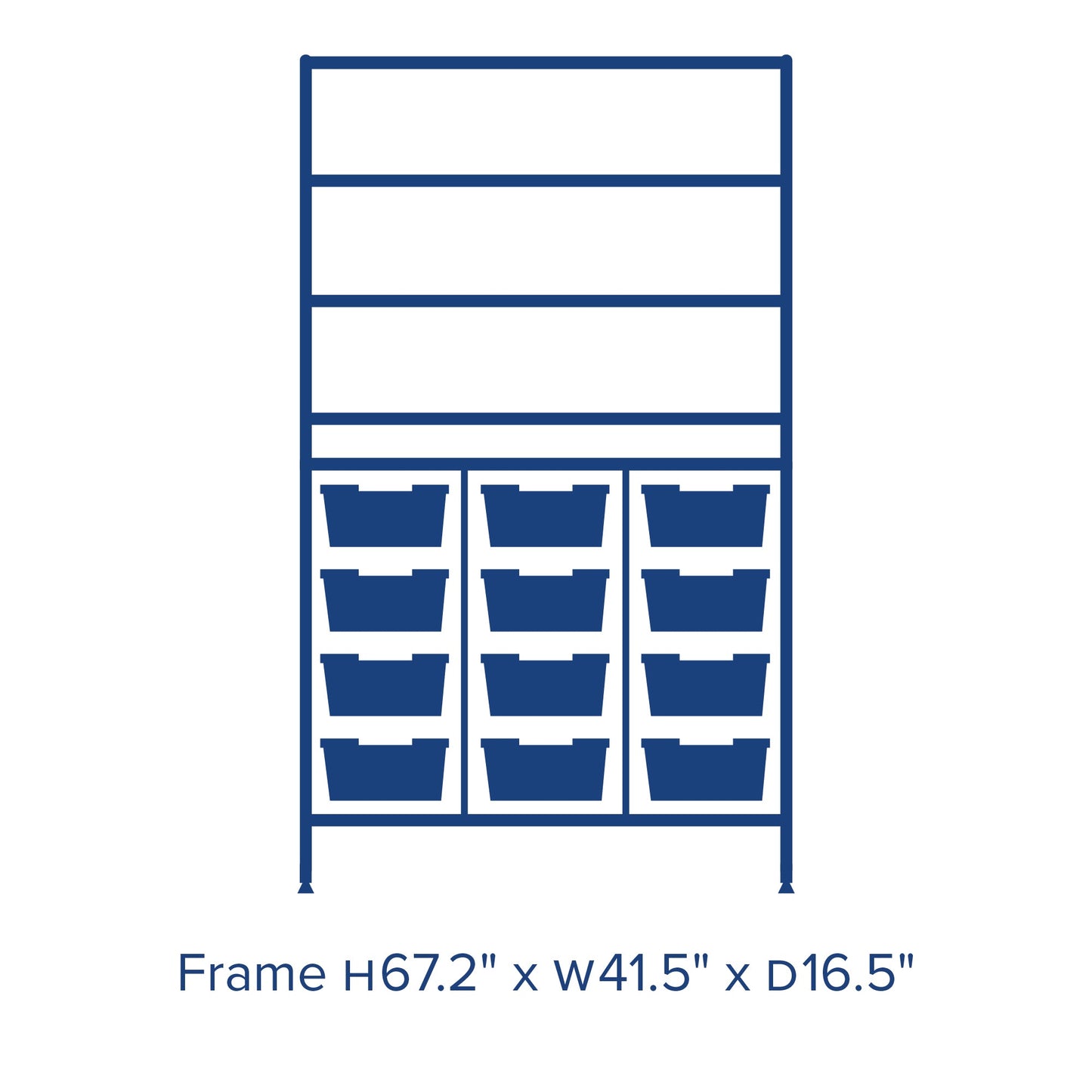 Gratnells Dynamis Combo Cart Set 12 Silver with feet 3 shelves 12 - 6 inch deep Trays (GRA - DYFT344C02) - SchoolOutlet