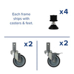 Gratnells Dynamis Triple Cart Set 3 Silver with 3