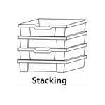 Gratnells F1 Shallow Tray Pack of 8 (GRA - F01) - SchoolOutlet