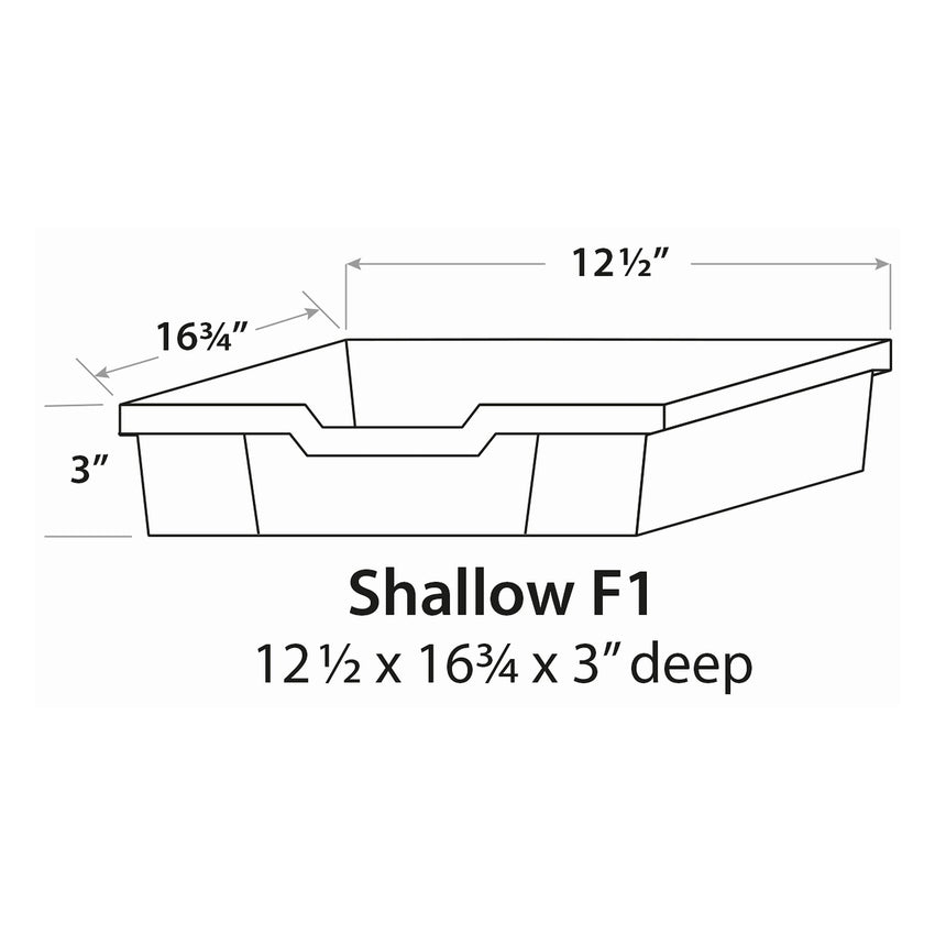 Gratnells F1 Shallow Tray Pack of 8 (GRA - F01) - SchoolOutlet