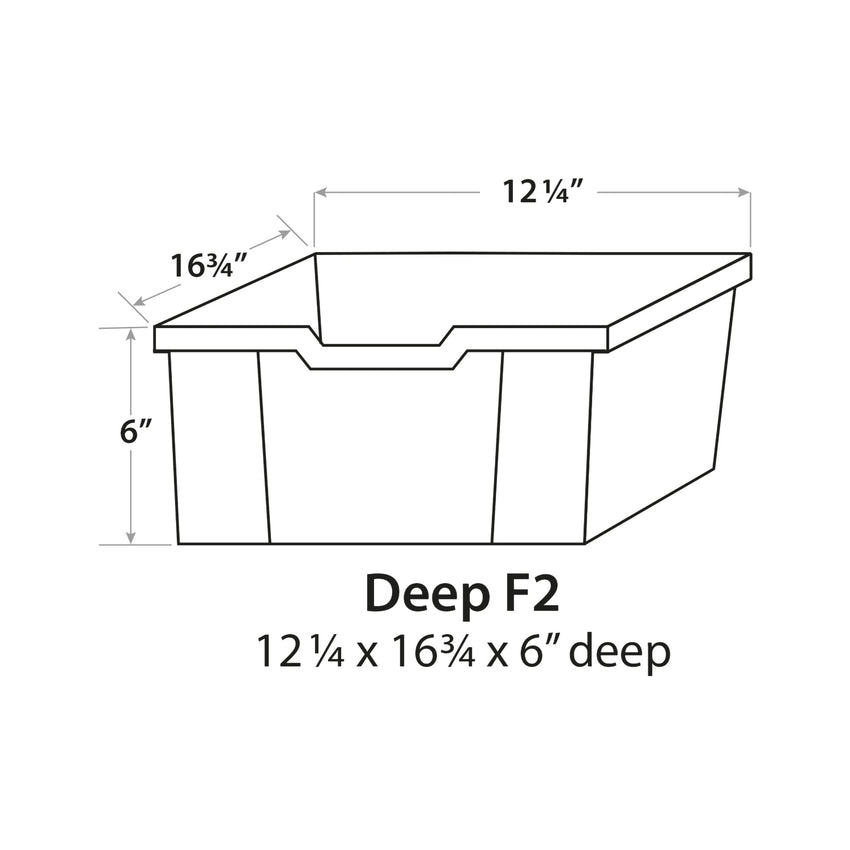 Gratnells F2 Deep Tray Pack of 6 (GRA - F02) - SchoolOutlet