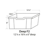 Gratnells F2 Deep Tray Pack of 6 (GRA - F02) - SchoolOutlet