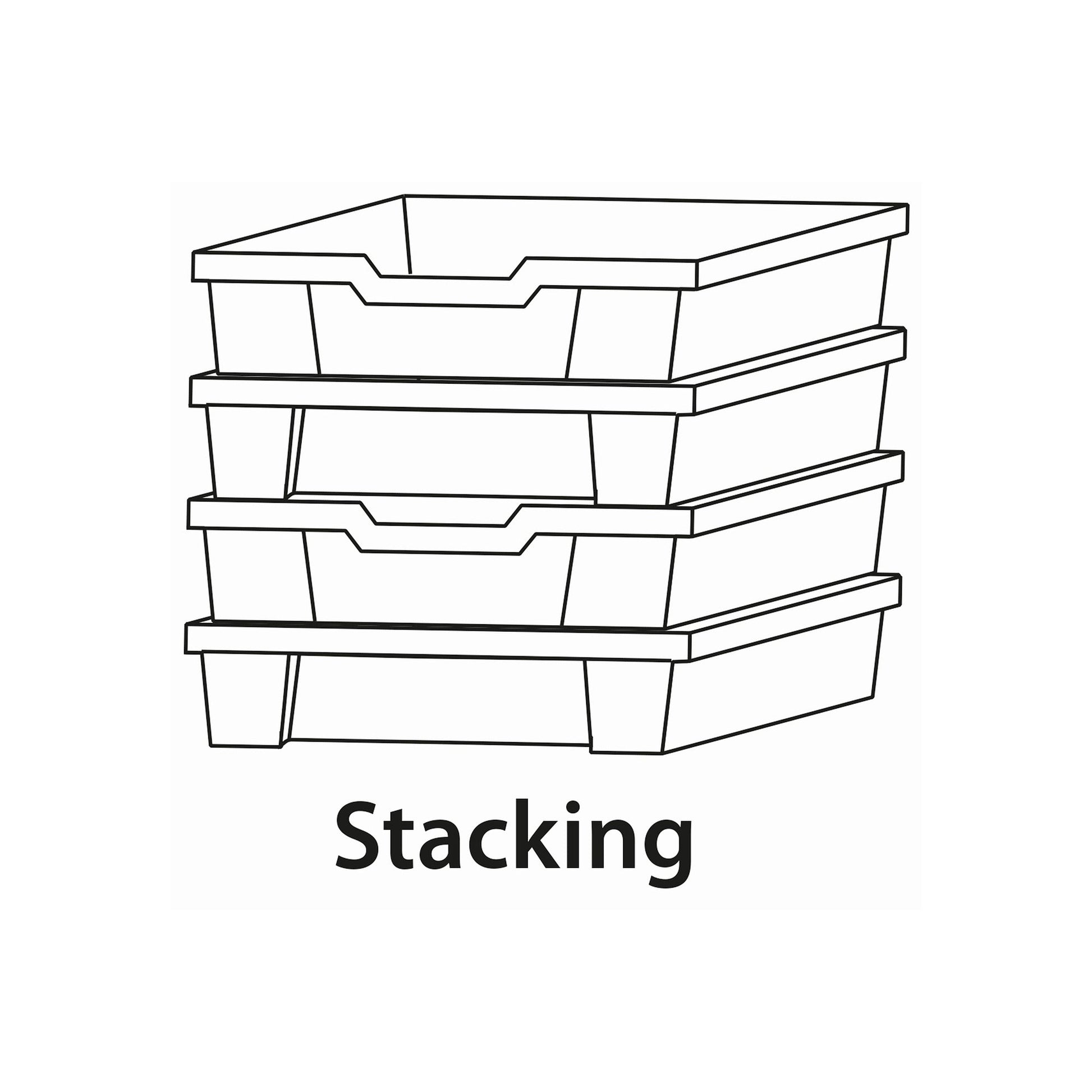 Gratnells F3 Jumbo Tray Pack of 6 (GRA - F03) - SchoolOutlet