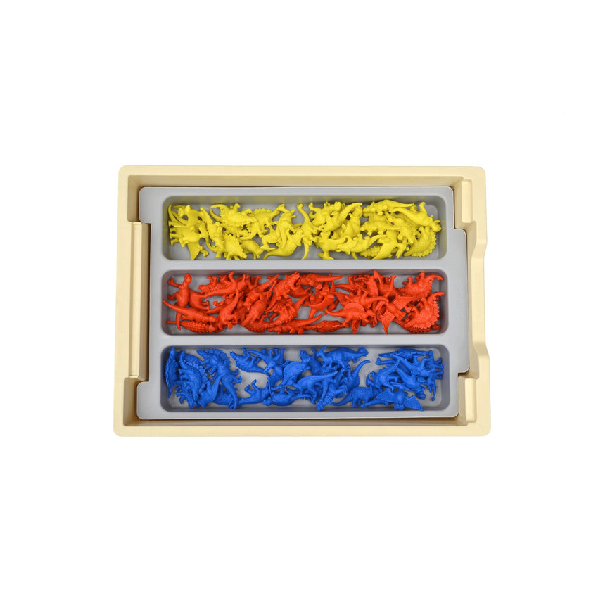 Gratnells Moulded Insert 3 Section for F1 in Dove Gray (Pack of 6) (GRA - IM03F0119P6) - SchoolOutlet