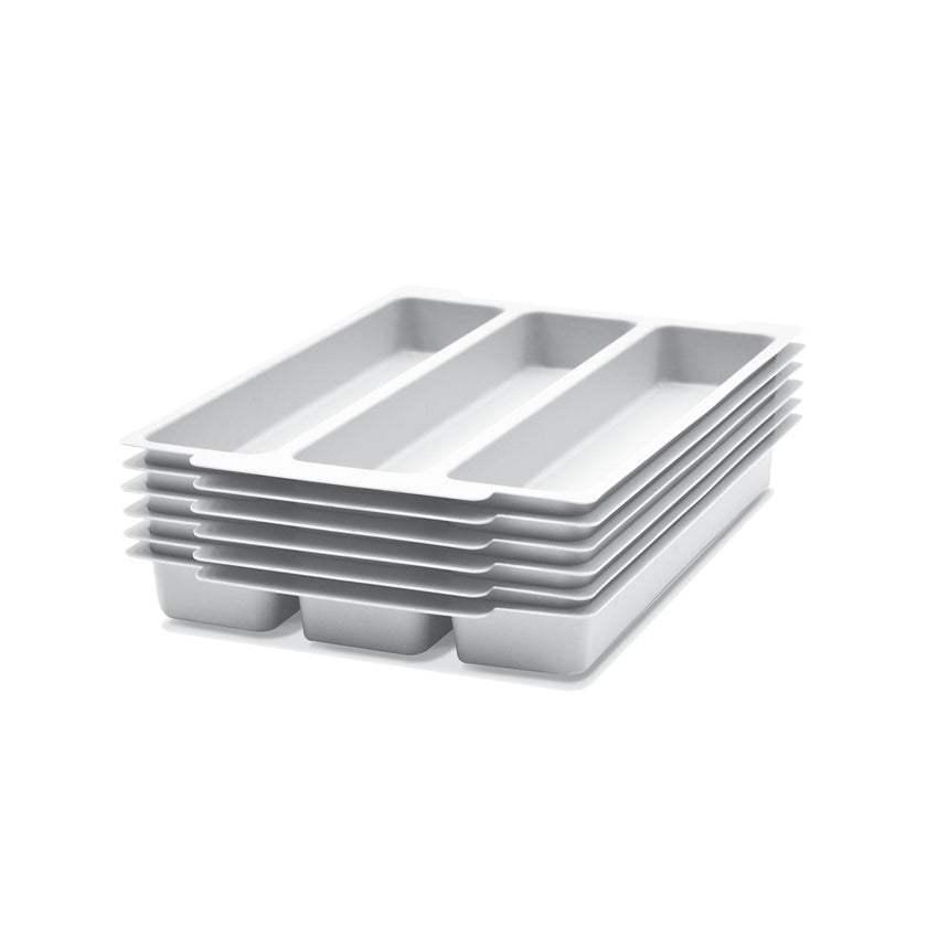 Gratnells Moulded Insert 3 Section for F1 in Dove Gray (Pack of 6) (GRA - IM03F0119P6) - SchoolOutlet