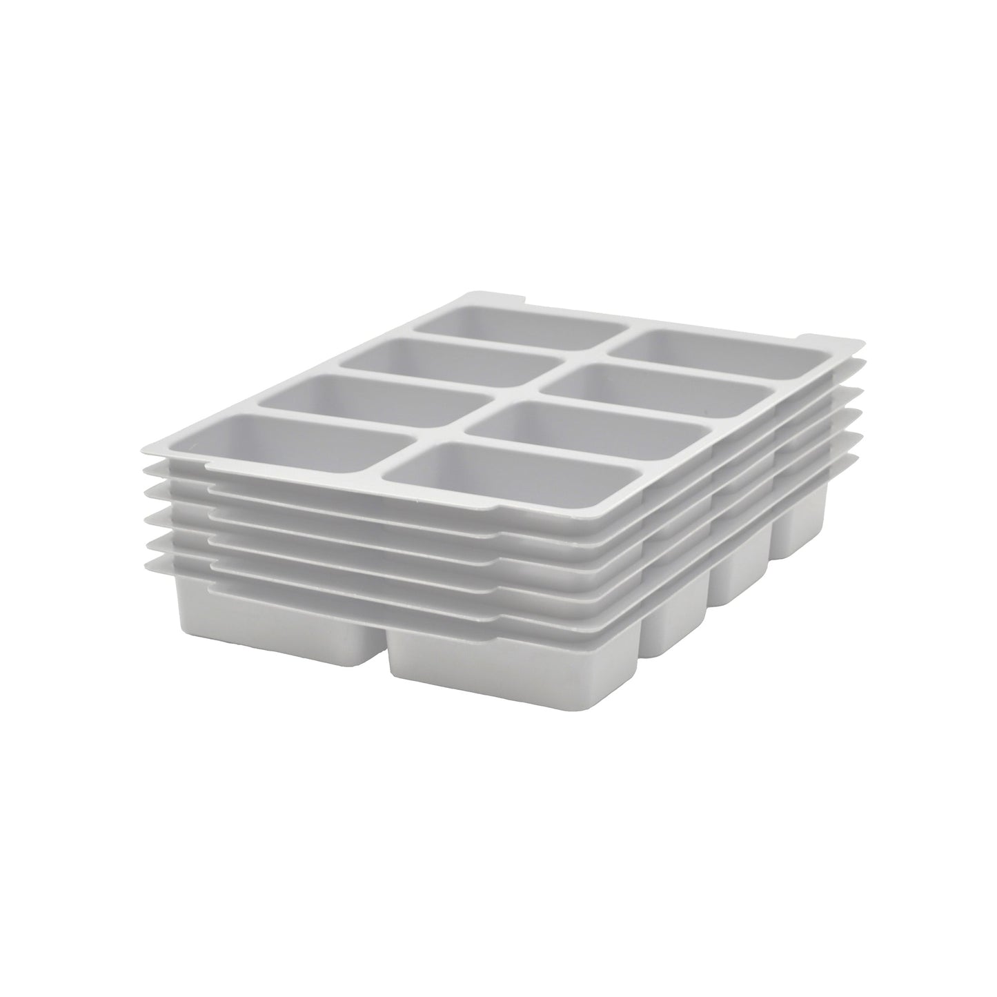Gratnells Moulded Insert 8 Section for F1 in Dove Gray (Pack of 6) (GRA - IM08F0119P6) - SchoolOutlet