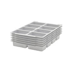 Gratnells Moulded Insert 8 Section for F1 in Dove Gray (Pack of 6) (GRA - IM08F0119P6) - SchoolOutlet