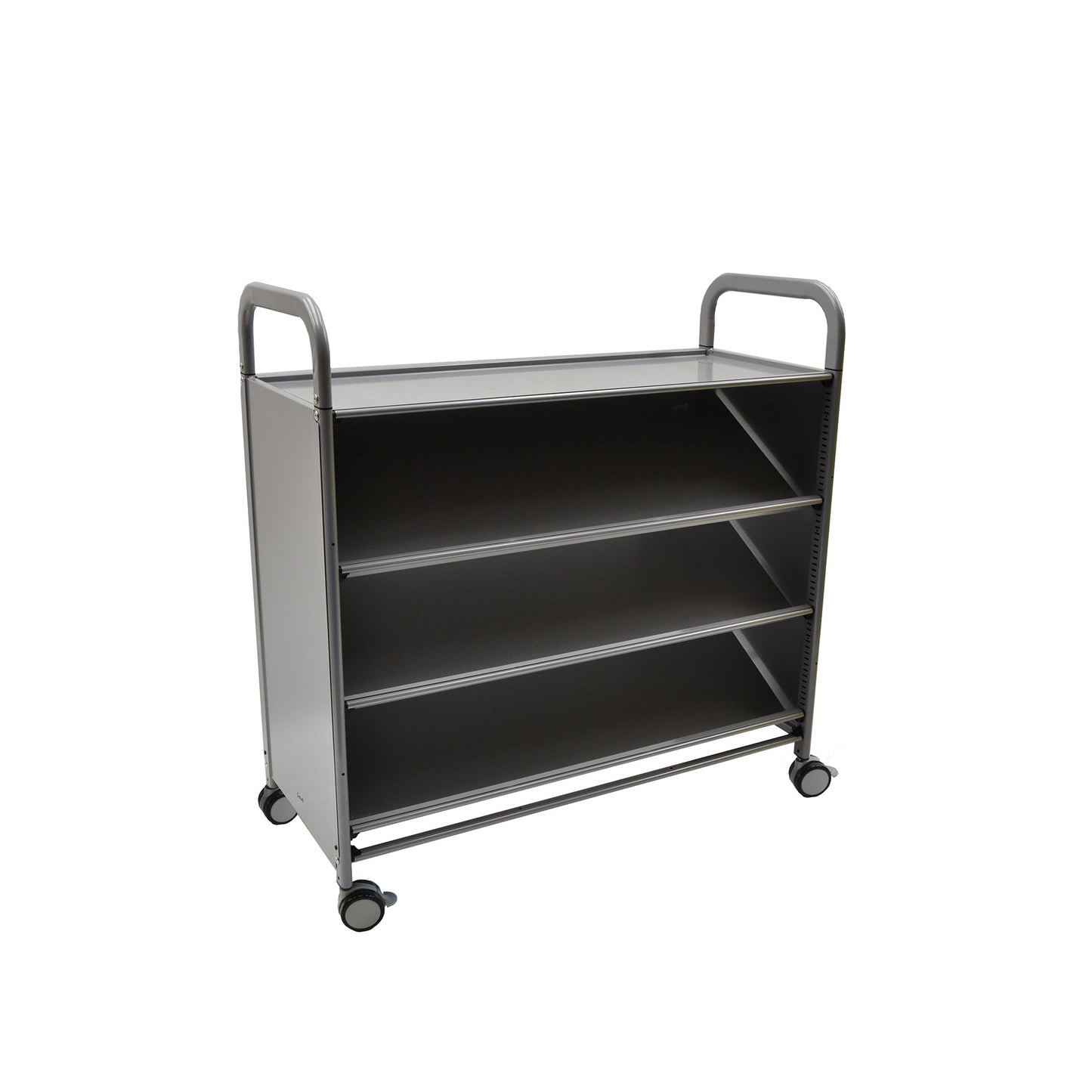 Gratnells Callero Tilting Shelf Cart in Silver (GRA - SSET0244) - SchoolOutlet