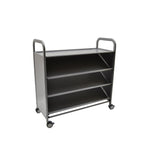 Gratnells Callero Tilting Shelf Cart in Silver (GRA - SSET0244) - SchoolOutlet