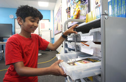 Gratnells Callero Double Cart with 16 Shallow Trays (GRA-SSET0544)