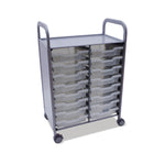 Gratnells Callero Double Cart with 16 Shallow Trays (GRA - SSET0544) - SchoolOutlet