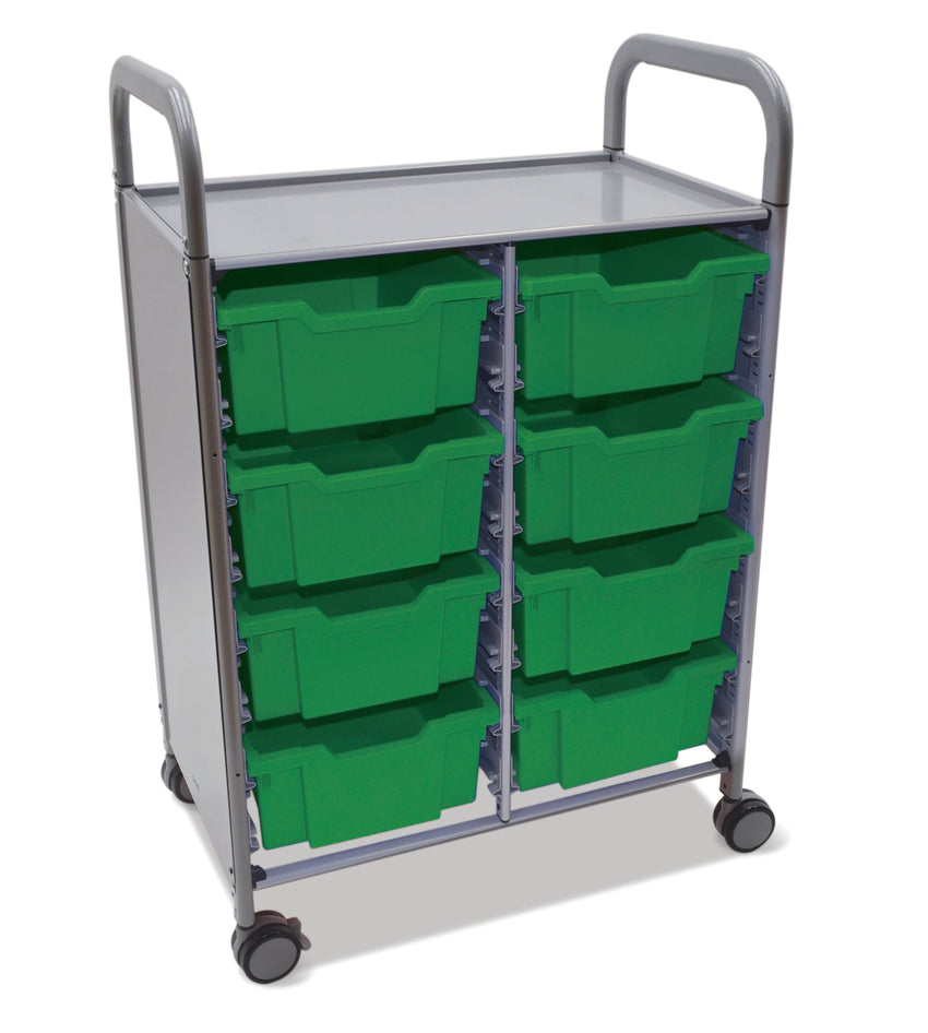 Gratnells Callero Double Cart with 8 Deep Trays (GRA - SSET1344) - SchoolOutlet