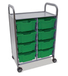 Gratnells Callero Double Cart with 8 Deep Trays (GRA - SSET1344) - SchoolOutlet