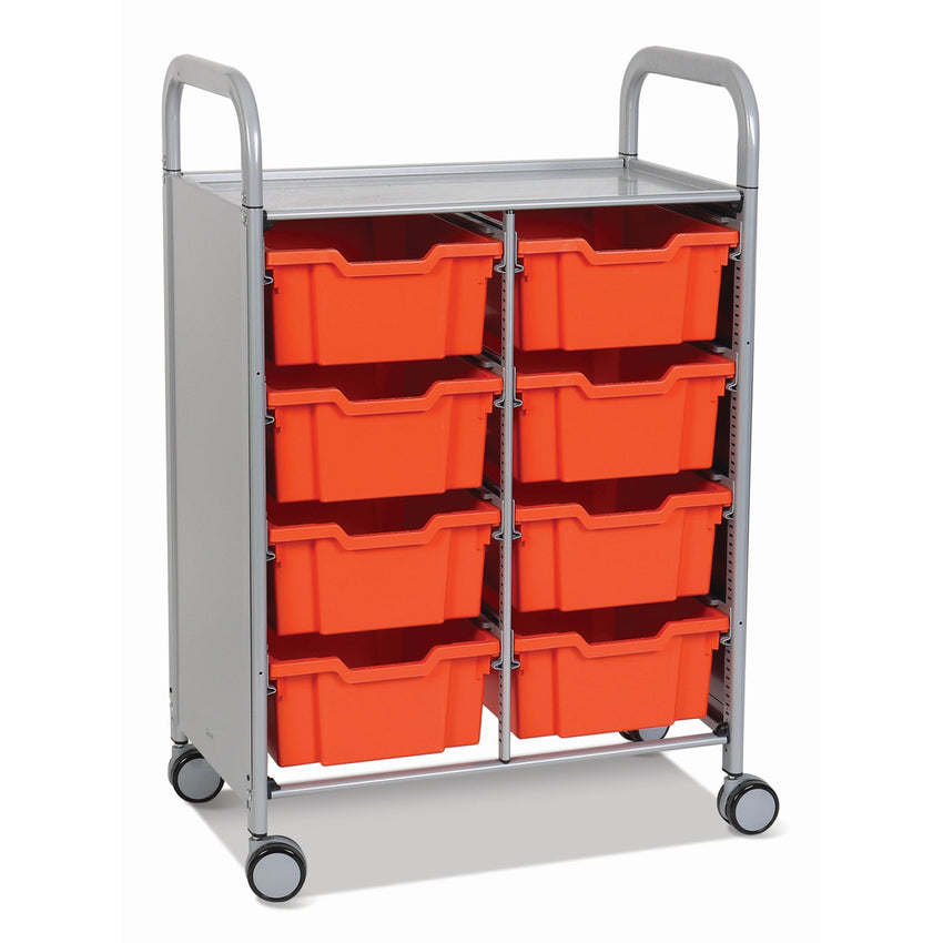 Gratnells Callero Double Cart with 8 Deep Trays (GRA - SSET1344) - SchoolOutlet