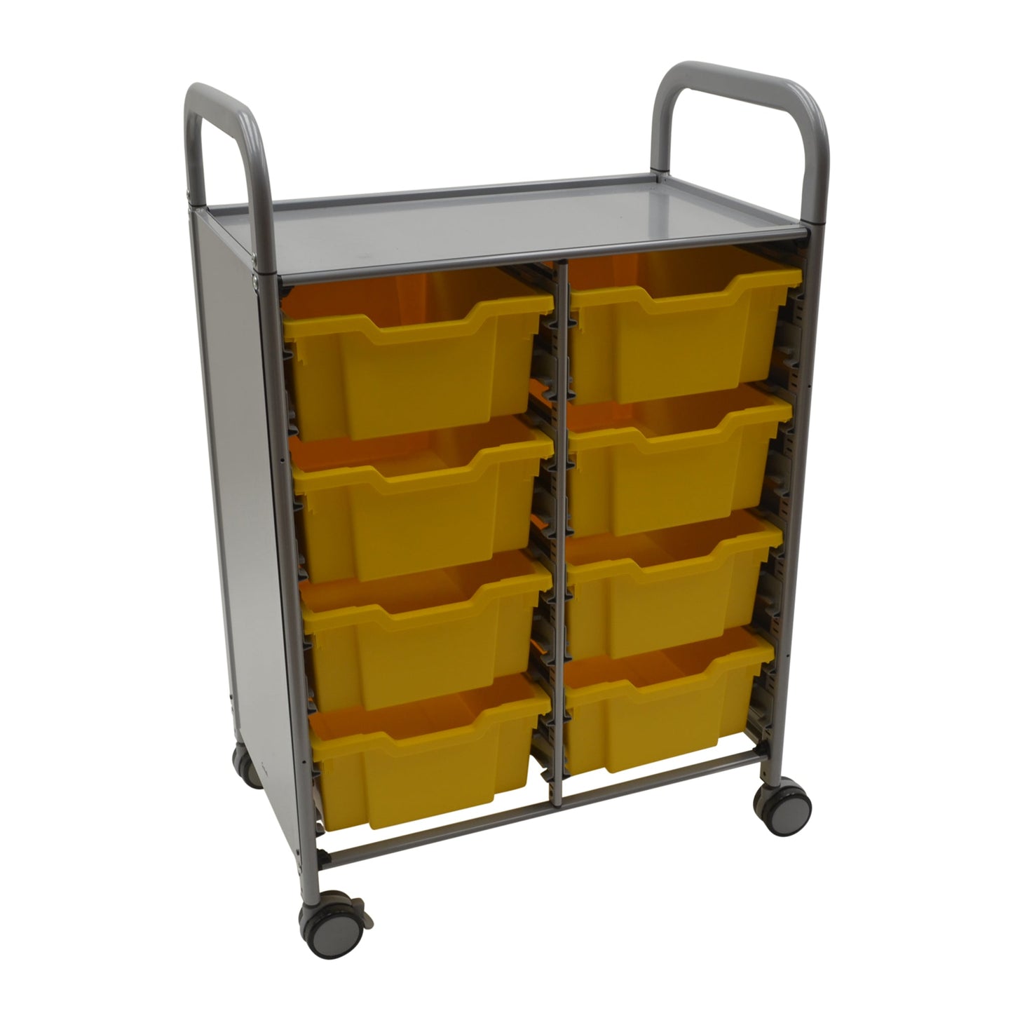 Gratnells Callero Double Cart with 8 Deep Trays (GRA - SSET1344) - SchoolOutlet