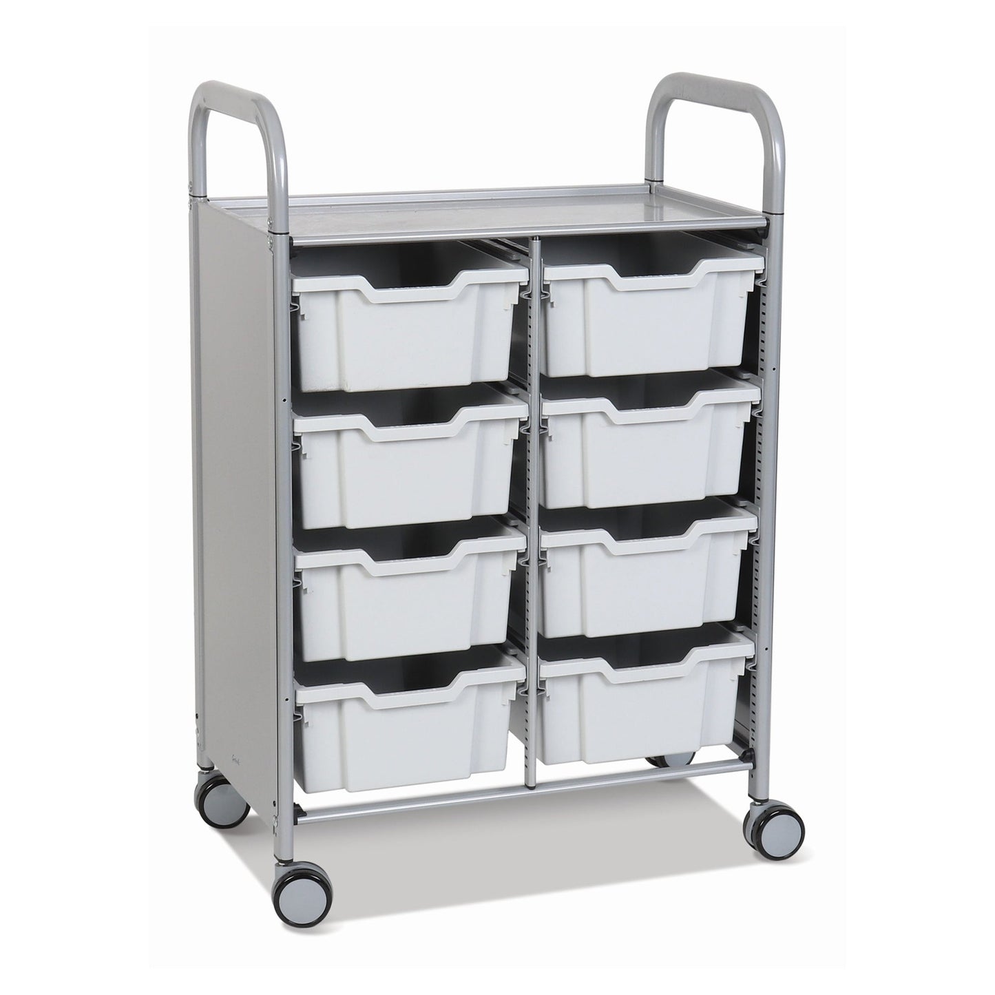 Gratnells Callero Double Cart with 8 Deep Trays (GRA - SSET1344) - SchoolOutlet