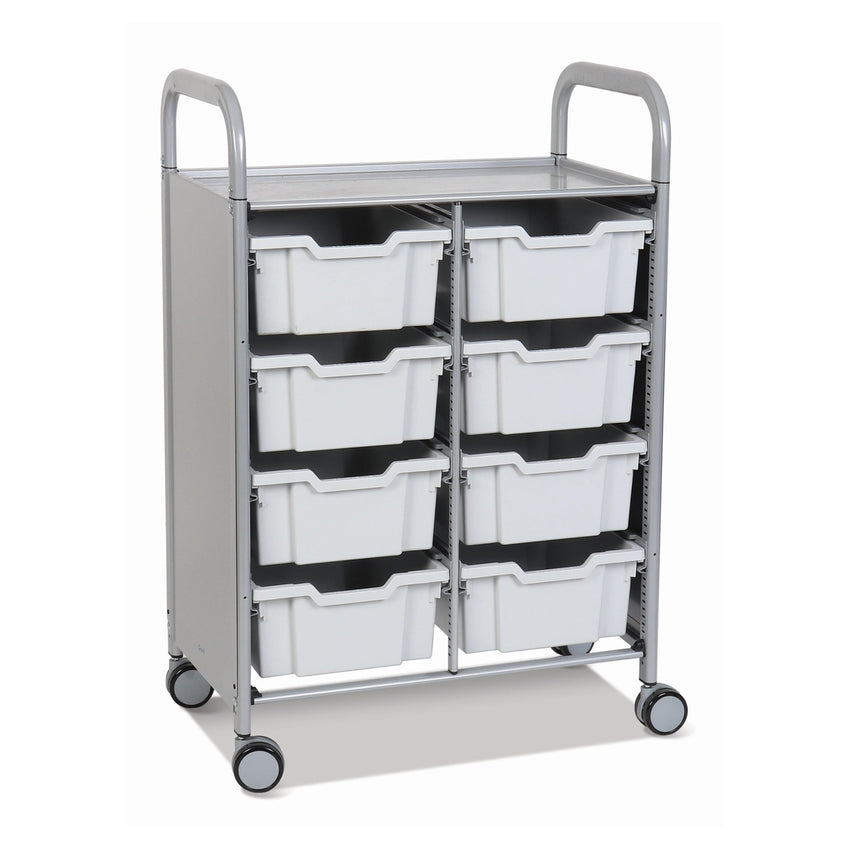Gratnells Callero Double Cart with 8 Deep Trays (GRA - SSET1344) - SchoolOutlet