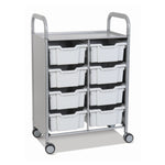 Gratnells Callero Double Cart with 8 Deep Trays (GRA - SSET1344) - SchoolOutlet