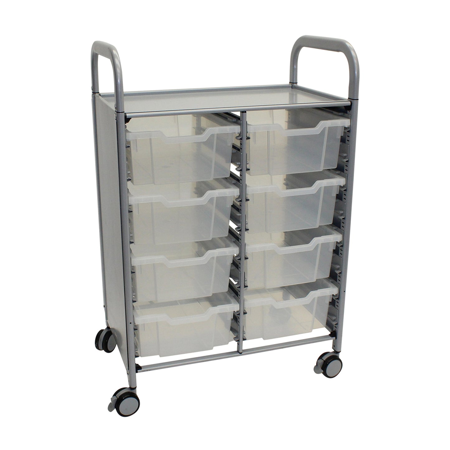 Gratnells Callero Double Cart with 8 Deep Trays (GRA - SSET1344) - SchoolOutlet
