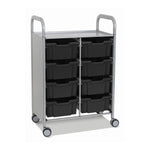 Gratnells Callero Double Cart with 8 Deep Trays (GRA - SSET1344) - SchoolOutlet