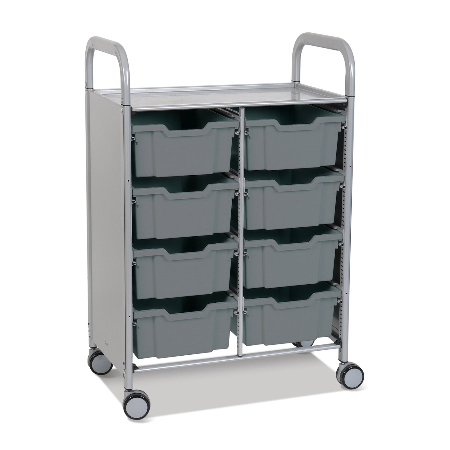Gratnells Callero Double Cart with 8 Deep Trays (GRA - SSET1344) - SchoolOutlet