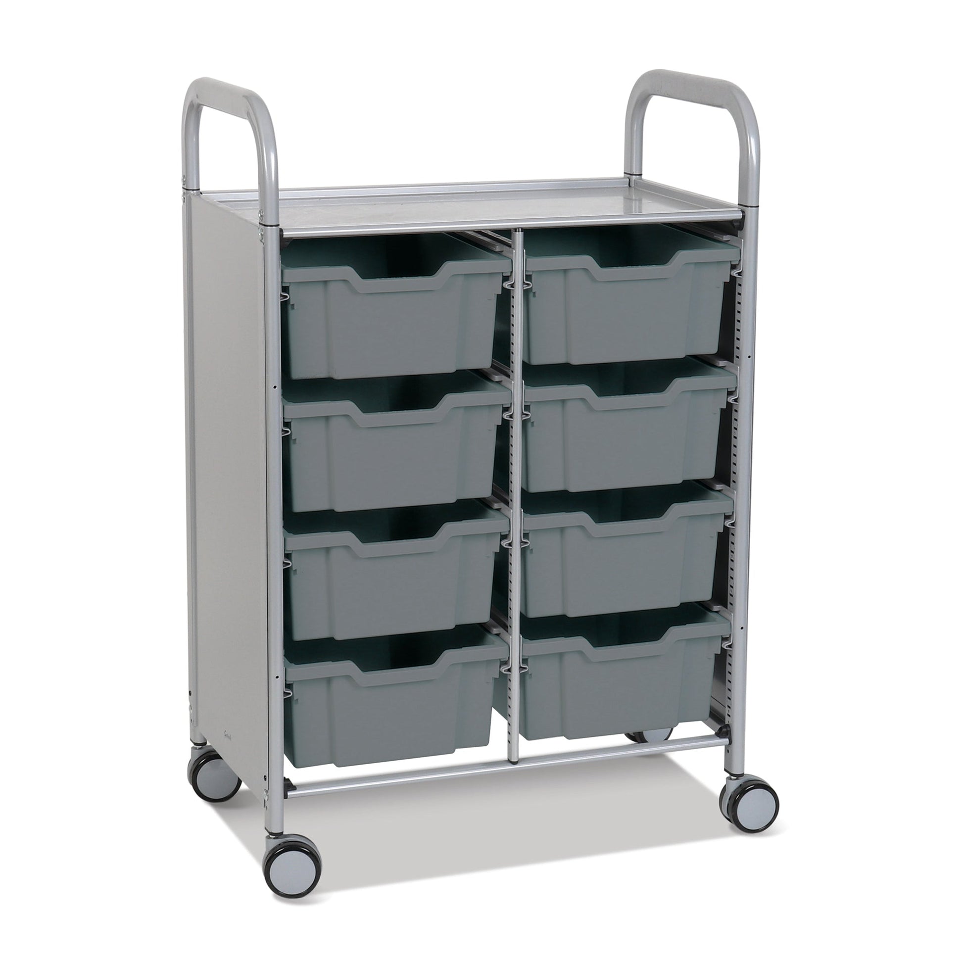 Gratnells Callero Double Cart with 8 Deep Trays (GRA - SSET1344) - SchoolOutlet