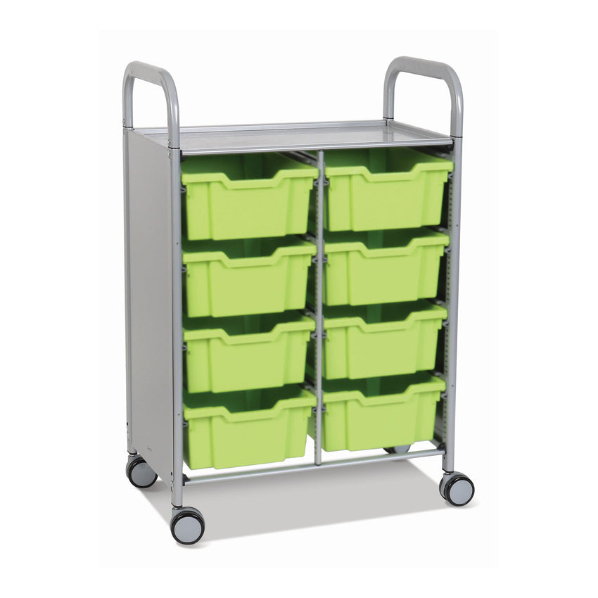 Gratnells Callero Double Cart with 8 Deep Trays (GRA - SSET1344) - SchoolOutlet