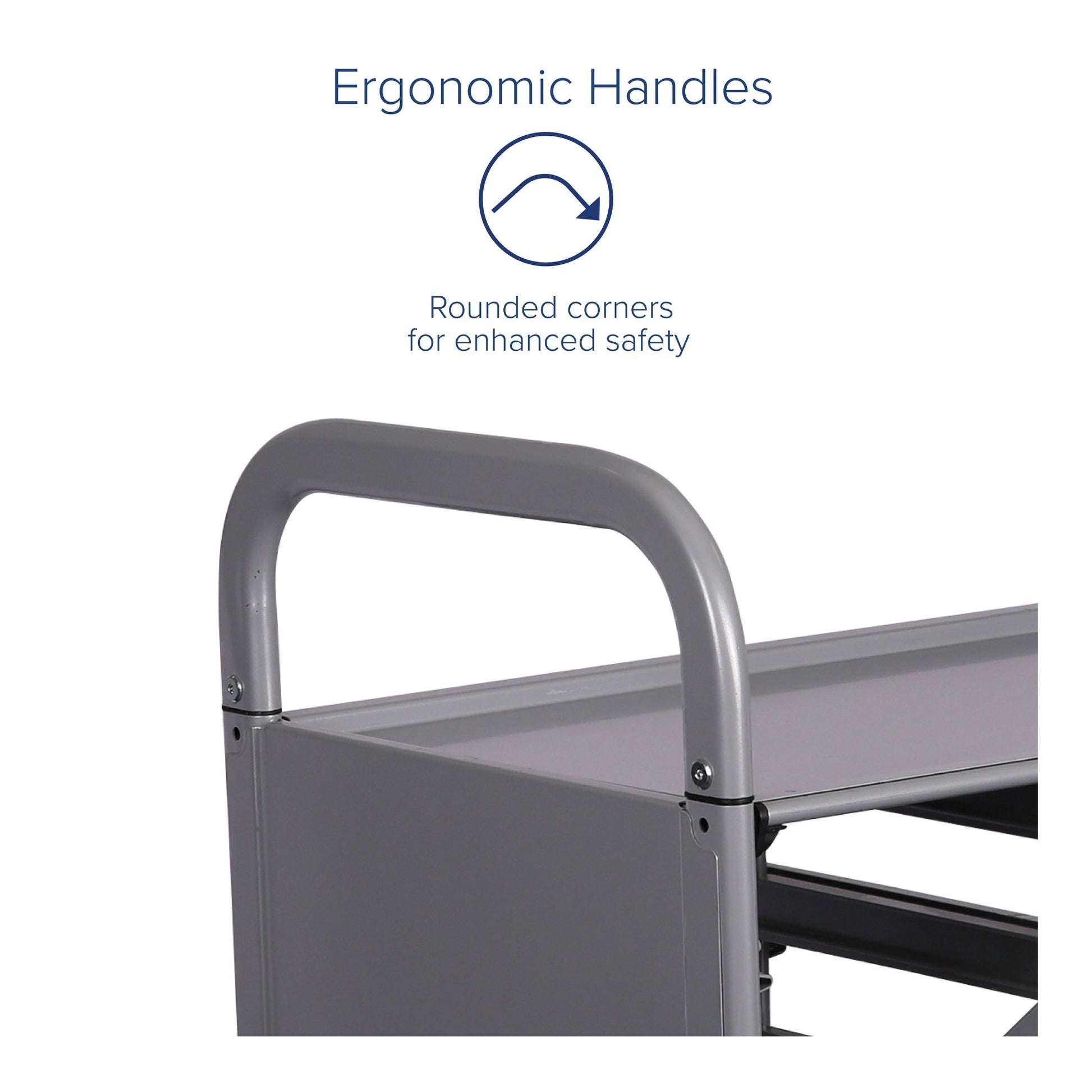 Gratnells Callero Library Cart in Silver with 6 Deep F2 Trays (GRA - SSET1644) - SchoolOutlet