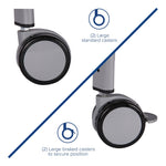 Gratnells Callero Library Cart in Silver with 6 Deep F2 Trays (GRA - SSET1644) - SchoolOutlet