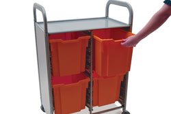 Gratnells Callero Double Cart with 4 Jumbo Trays (GRA-SSET1744)