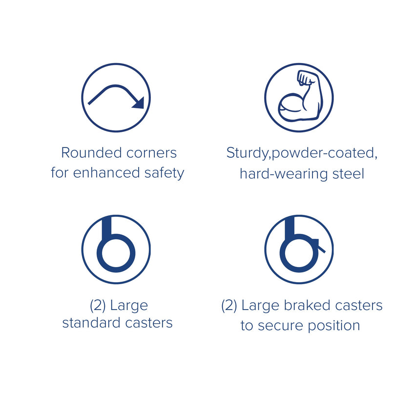 Gratnells Callero Double Cart with 4 Jumbo Trays (GRA - SSET1744) - SchoolOutlet