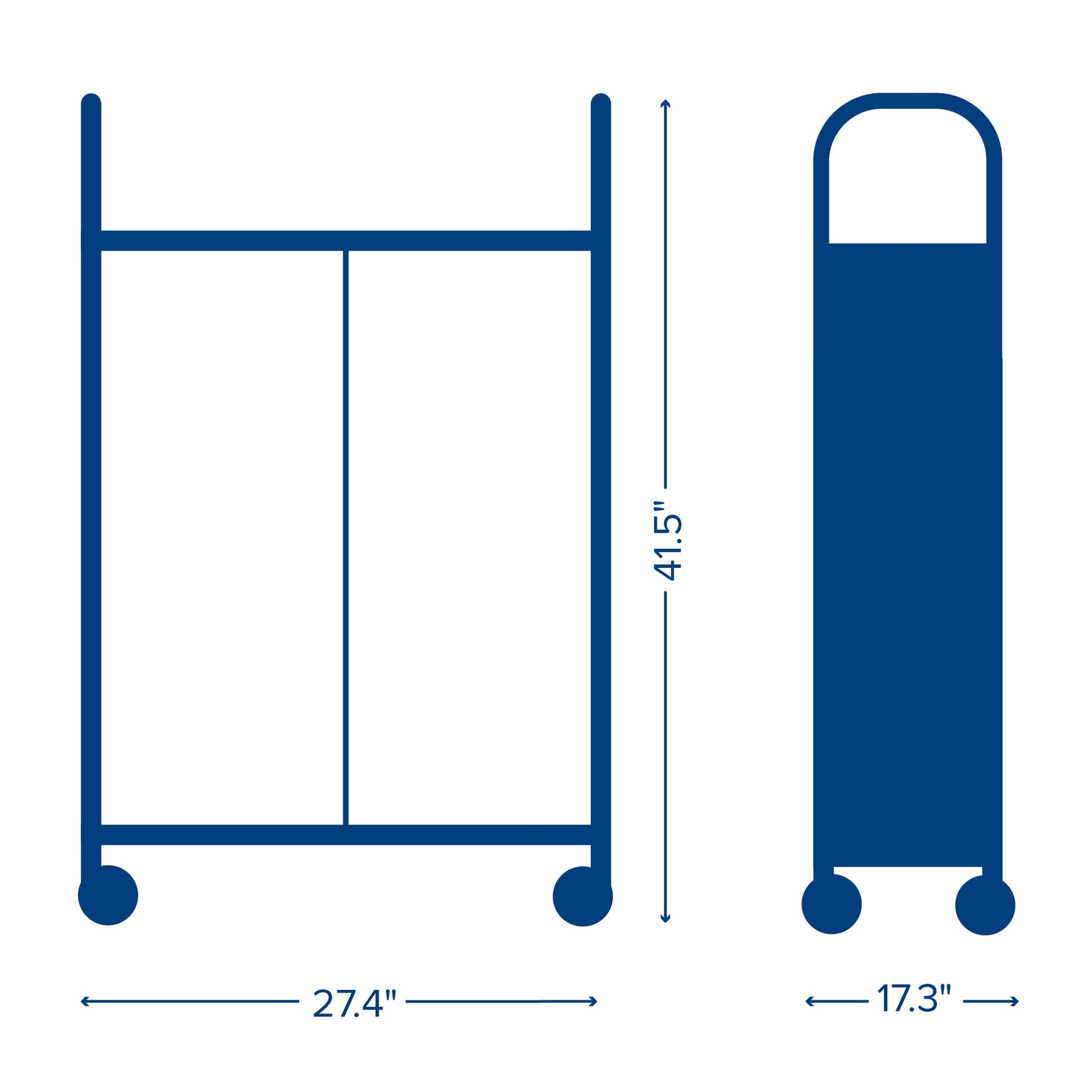 Gratnells Callero Double Cart with 4 Jumbo Trays (GRA - SSET1744) - SchoolOutlet
