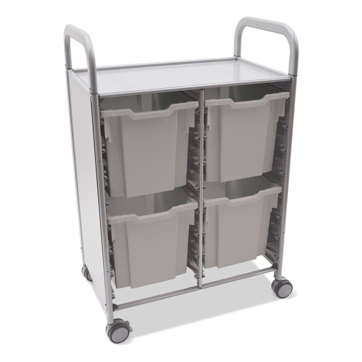 Gratnells Callero Double Cart with 4 Jumbo Trays (GRA - SSET1744) - SchoolOutlet