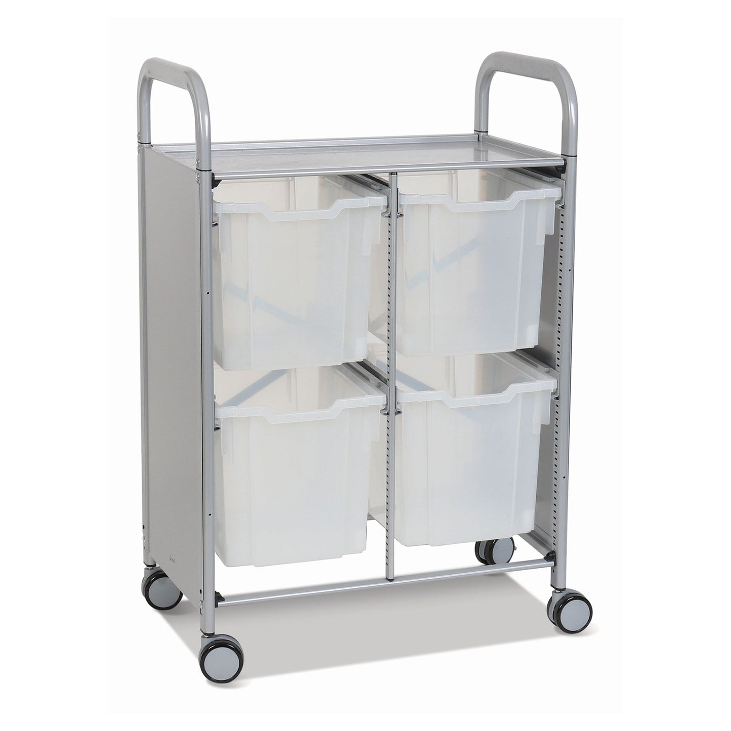 Gratnells Callero Double Cart with 4 Jumbo Trays (GRA - SSET1744) - SchoolOutlet