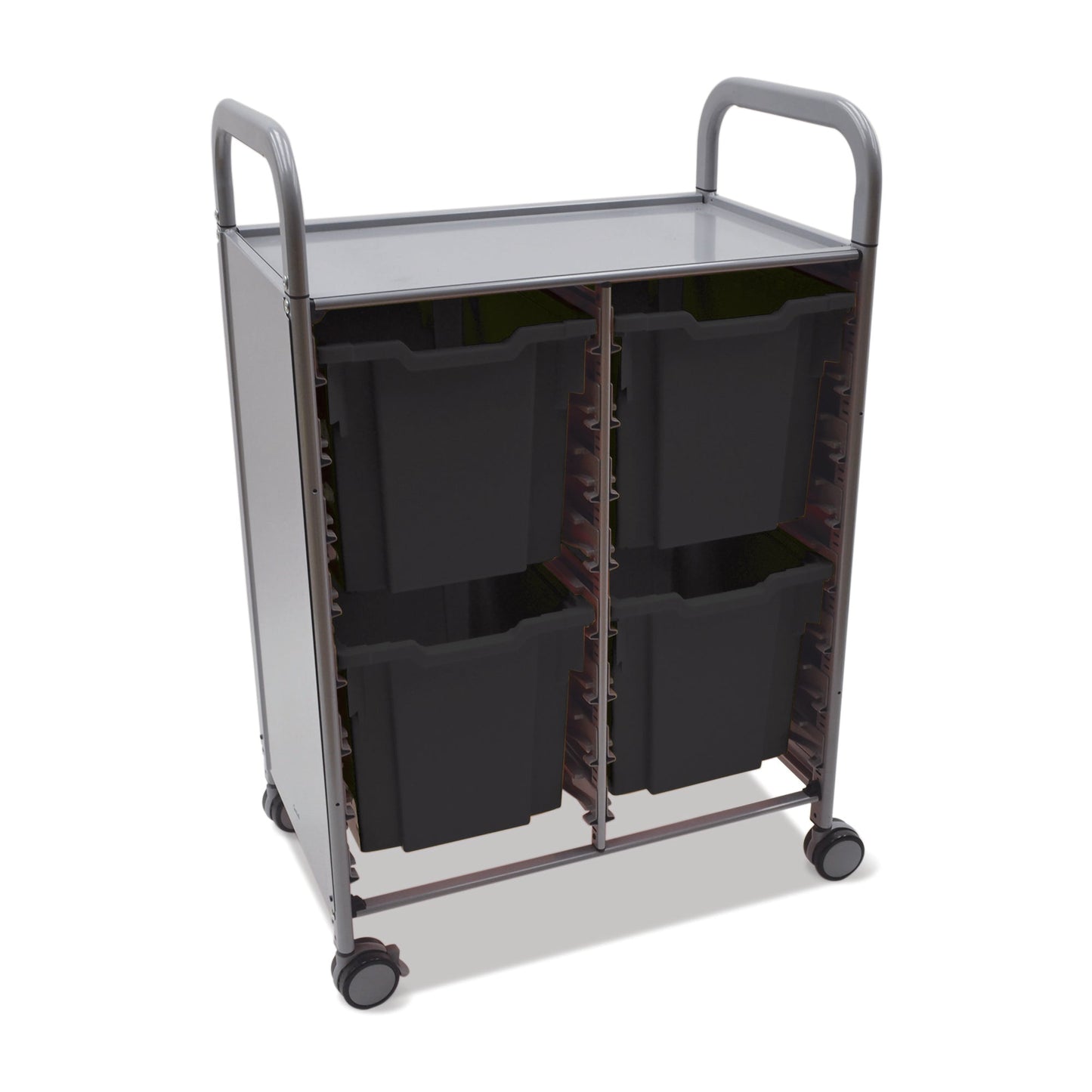 Gratnells Callero Double Cart with 4 Jumbo Trays (GRA - SSET1744) - SchoolOutlet