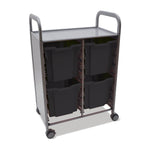 Gratnells Callero Double Cart with 4 Jumbo Trays (GRA - SSET1744) - SchoolOutlet