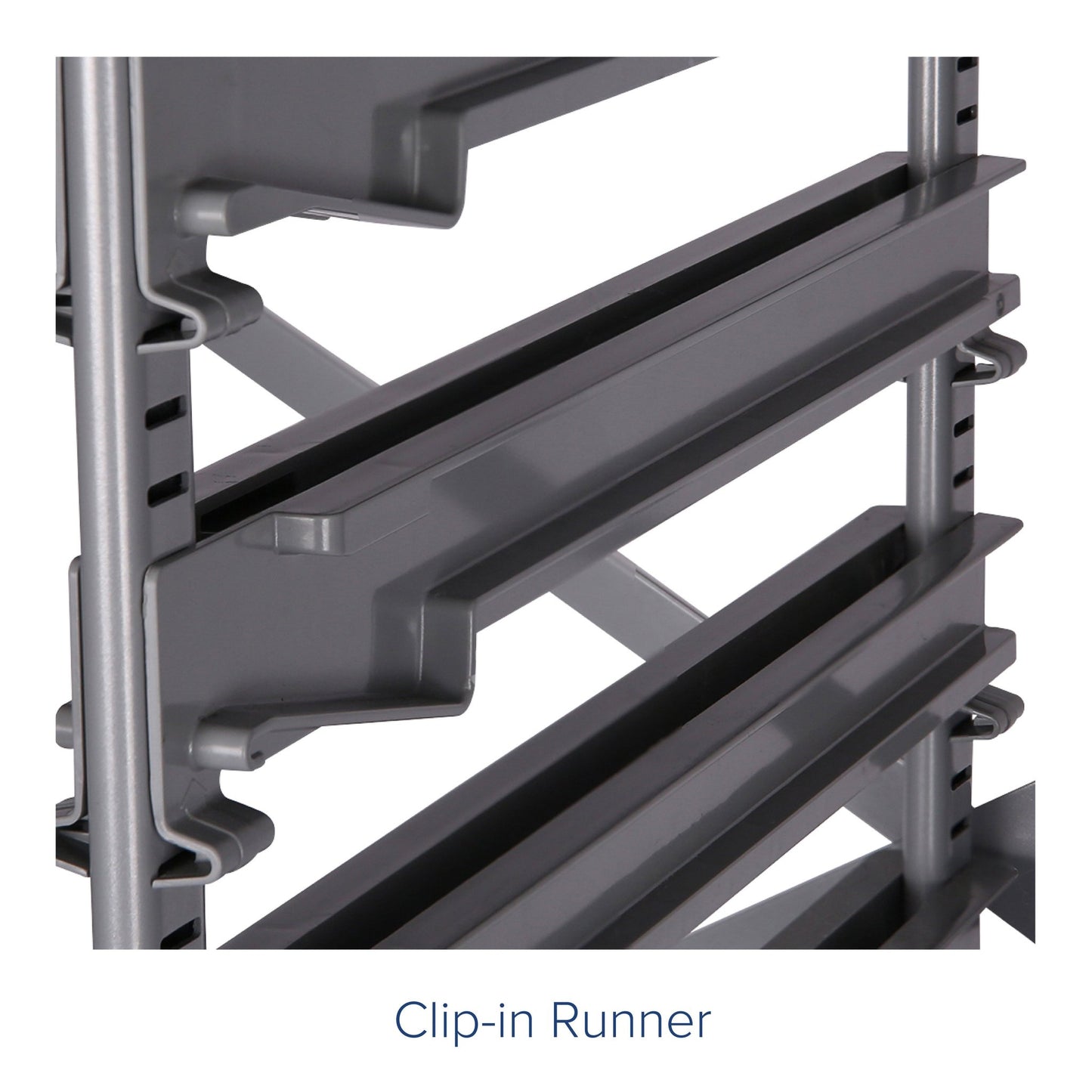 Gratnells Callero Double Cart in Silver with 8 Shallow Trays & 4 Deep Trays (GRA - SSET1844) - SchoolOutlet