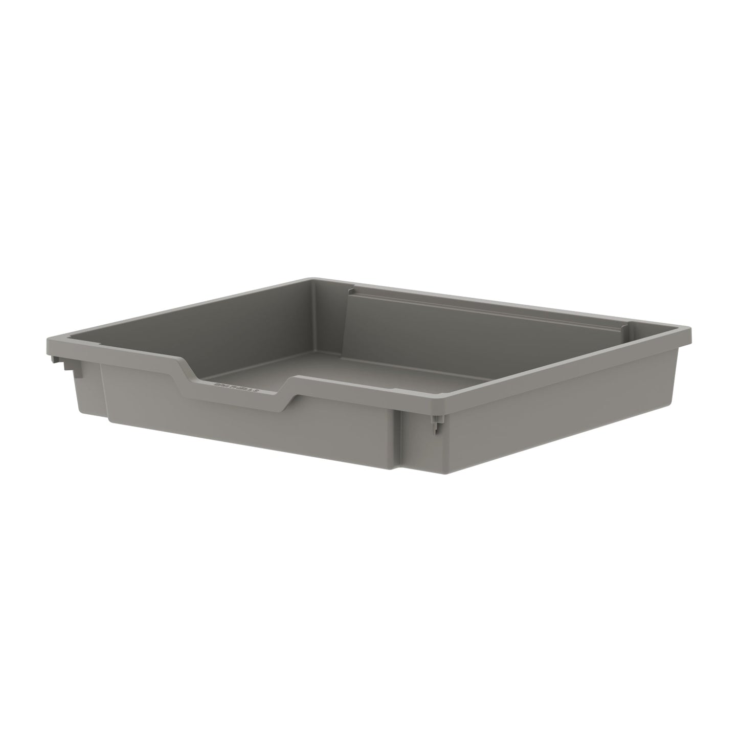 Gratnells Wide shallow tote 3" without moulded stops in Silver (27)Pack of 8 (GRA - WN0127P8) - SchoolOutlet