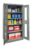 Hallowell 400 Series Commercial Steel Cabinet, Storage Configuration w/ Safety View Double Door 36