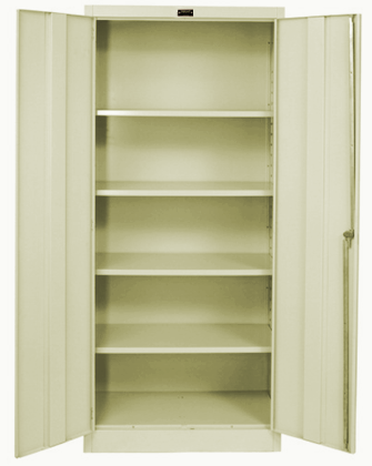 Hallowell 400 Series Commercial Steel Cabinet, Storage Configuration Double Door 48"W x 18"D x 72"H (HAL - 425S18) - SchoolOutlet