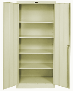 Hallowell 400 Series Commercial Steel Cabinet, Storage Configuration Double Door 48"W x 18"D x 72"H (HAL-425S18)