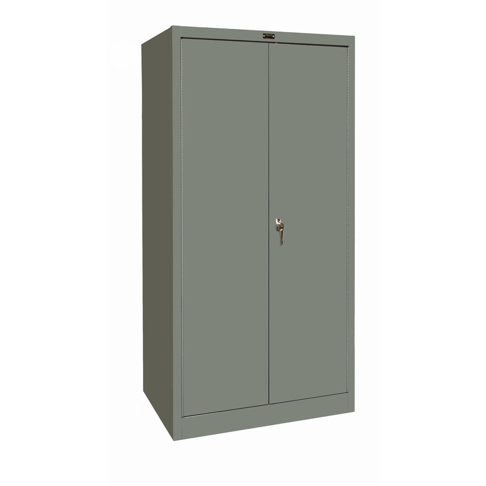 Hallowell 400 Series Commercial Steel Cabinet, Wardrobe Configuration Double Door 36"W x 24"D x 72"H (HAL - 435W24) - SchoolOutlet