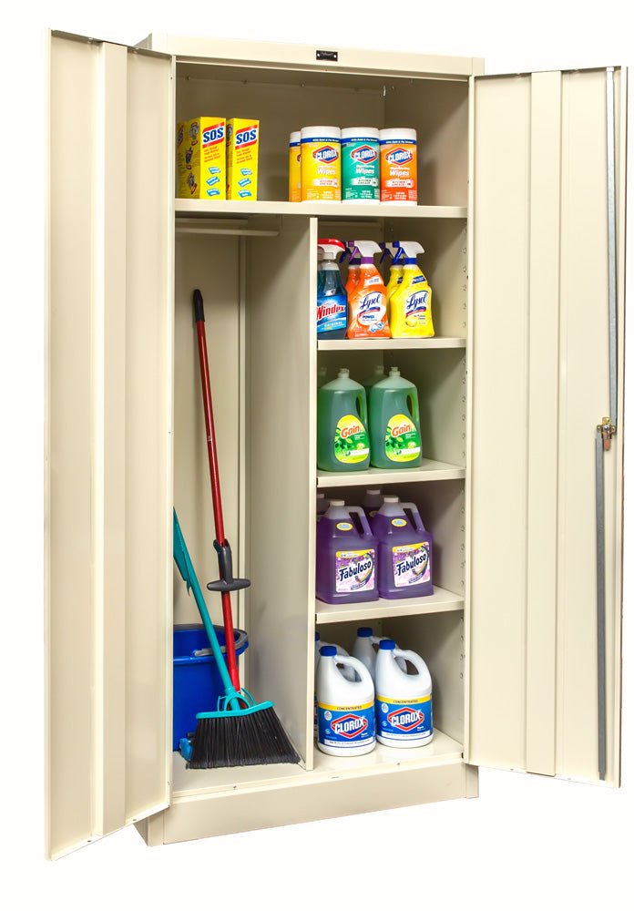 Hallowell 400 Series Commercial Steel Cabinet, Combination Configuration Double Door 48"W x 24"D x 72"H (HAL - 465C24) - SchoolOutlet