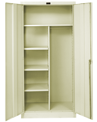 Hallowell 400 Series Commercial Steel Cabinet, Combination Configuration Double Door 48"W x 24"D x 72"H (HAL - 465C24) - SchoolOutlet