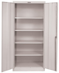 Hallowell 800 Series Industrial Grade Steel Cabinet, Storage Configuration MedSafe Antimicrobial Double Door 36"W x 18"D x 78"H (HAL-815S18AM)